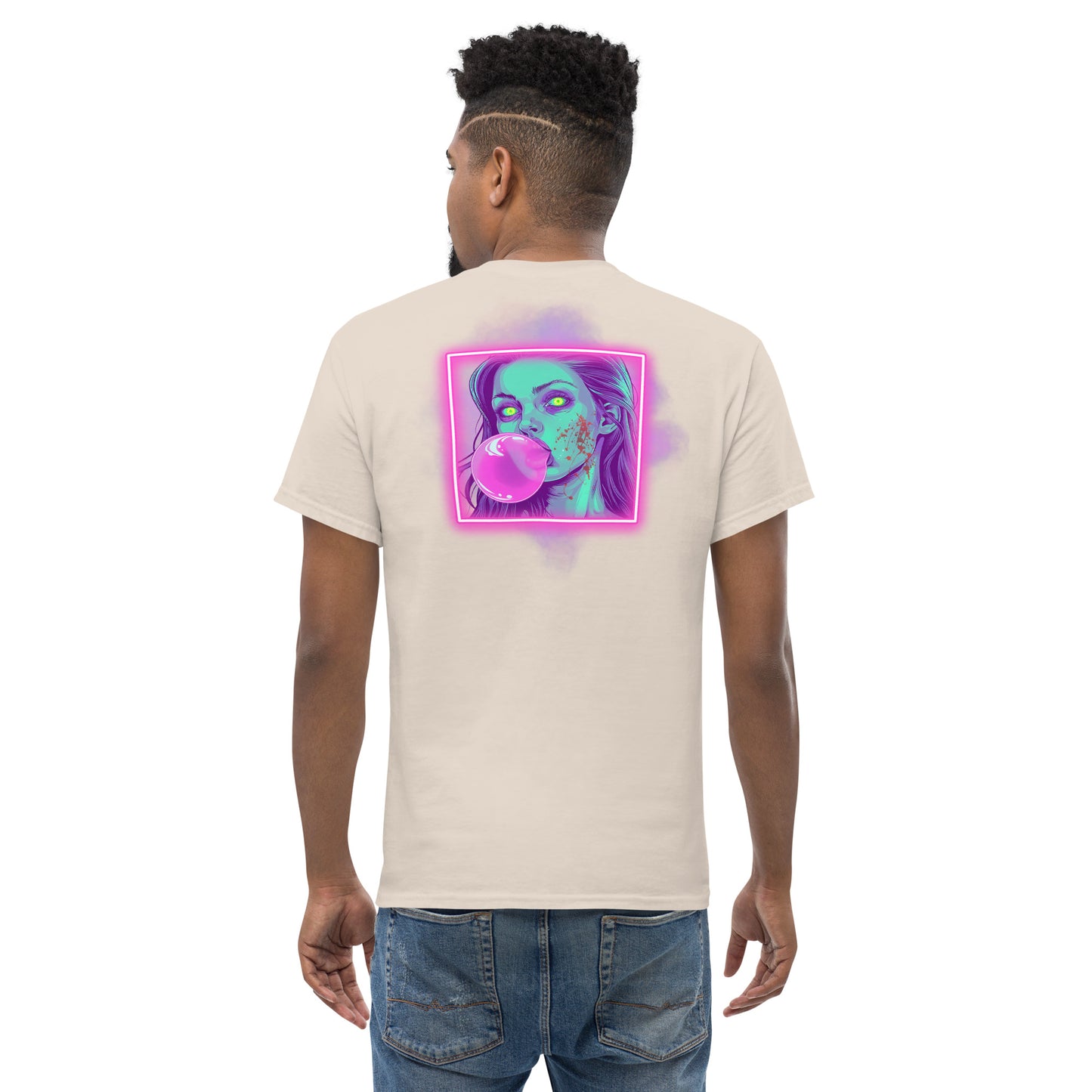 Bubblegum Men's Loose Fit Tee (Back Print)