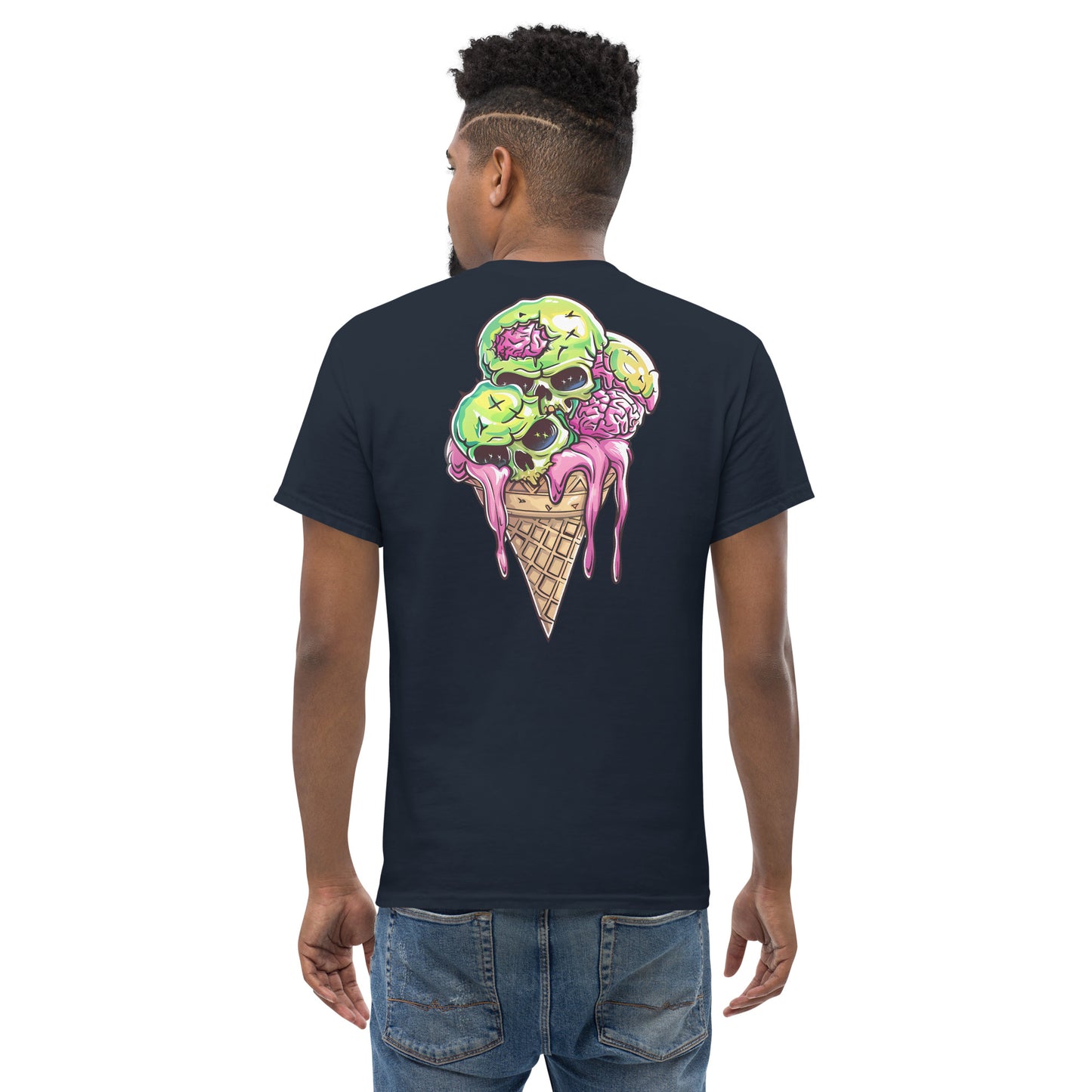 Triple Scoop Men's Loose Fit Tee (Back Print)