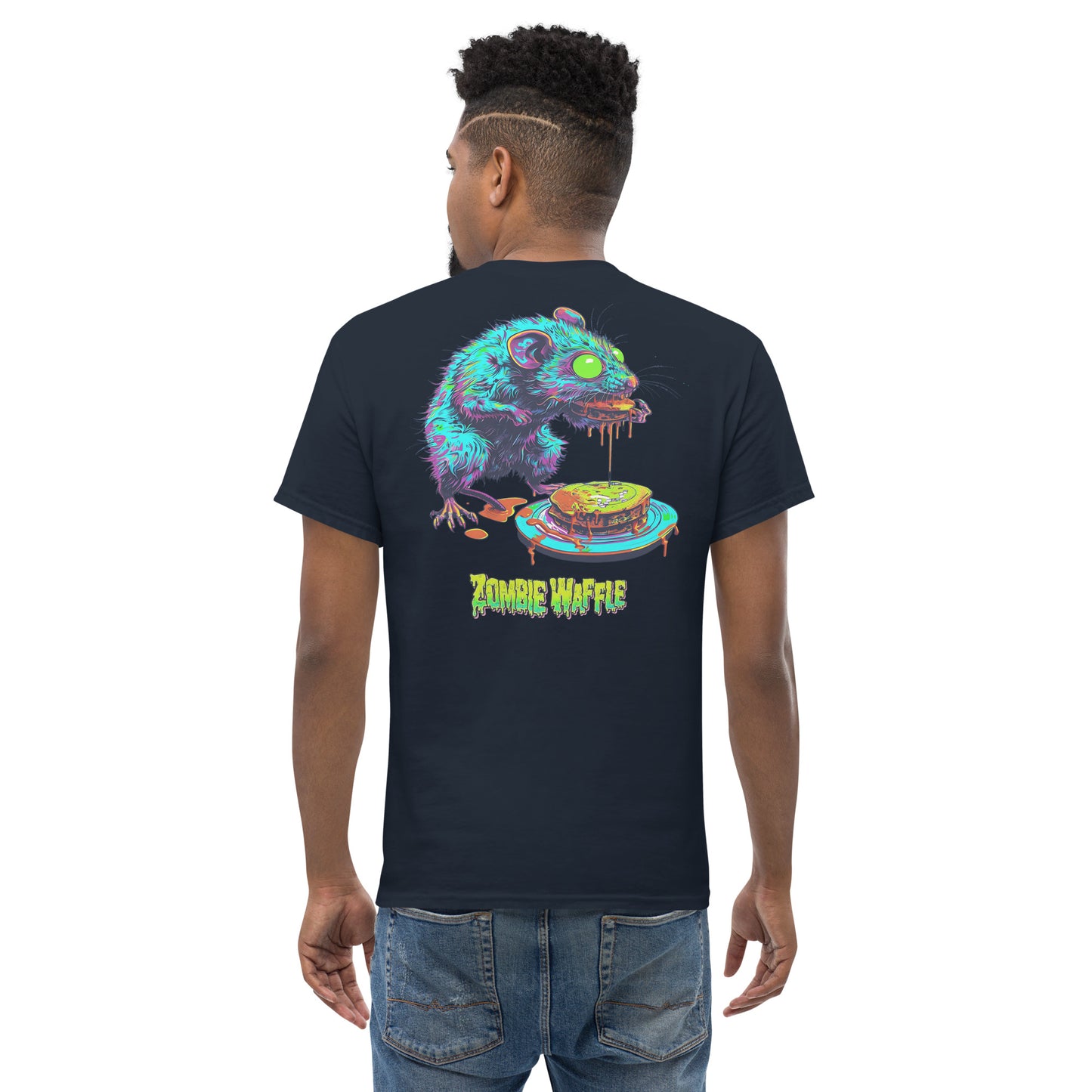 Zombie Rat Men's Loose Fit Tee (Back Print)