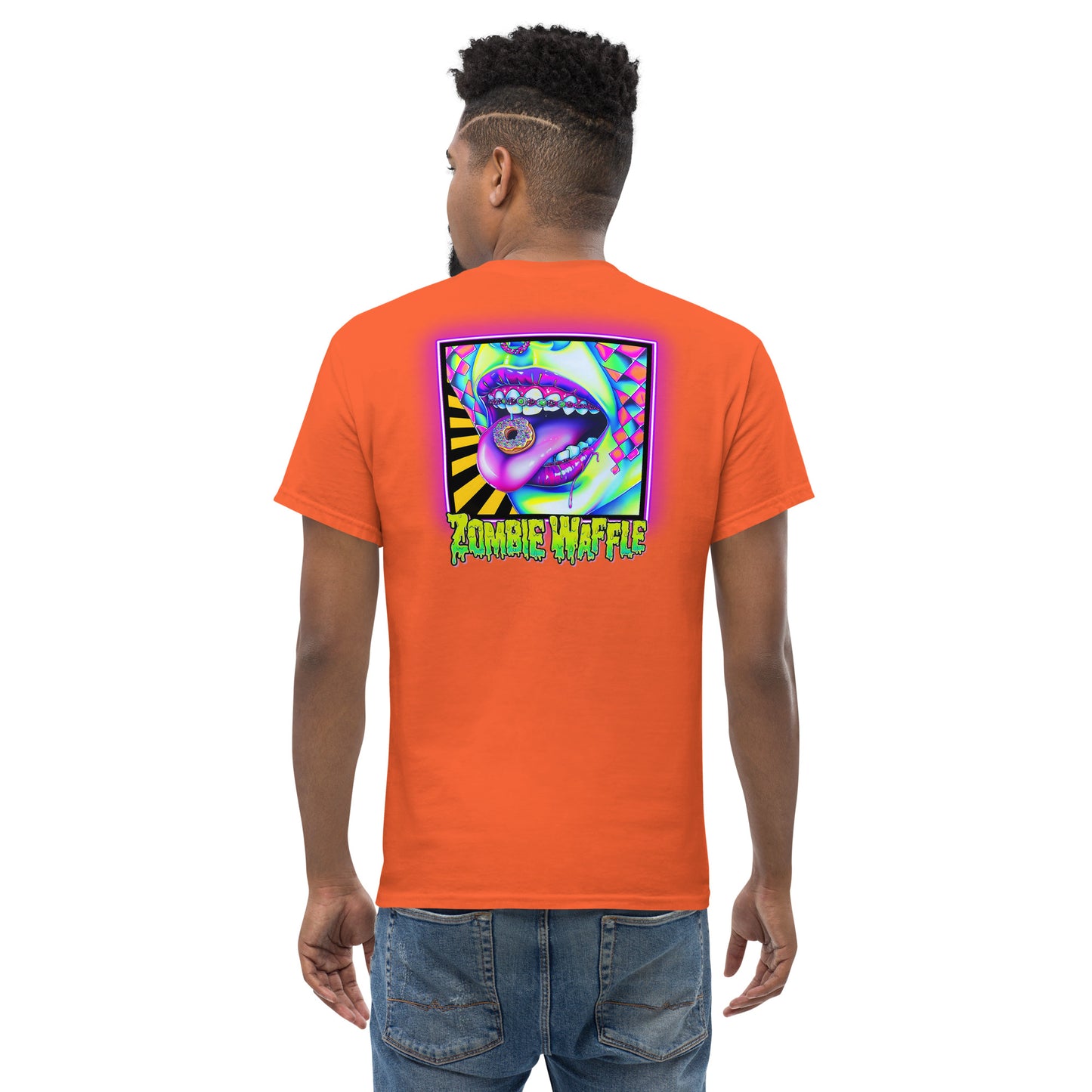 Donuts N Braces Men's Loose Fit Tee (Back Print)