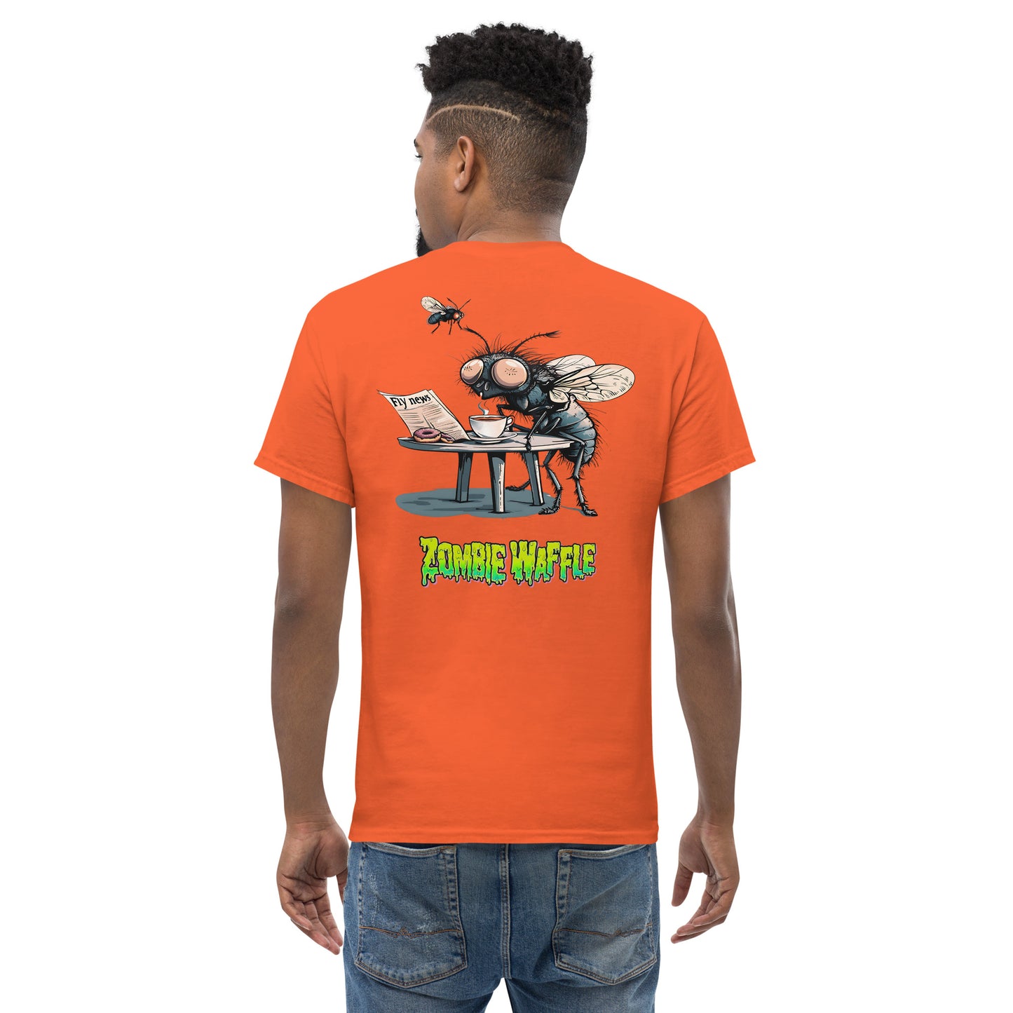 Fly's Morning Ritual Men's Loose Fit Tee (Back Print)