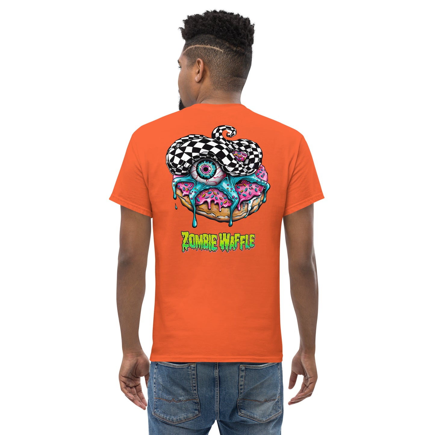 Zombie Donut II Men's Loose Fit Tee (Back Print)