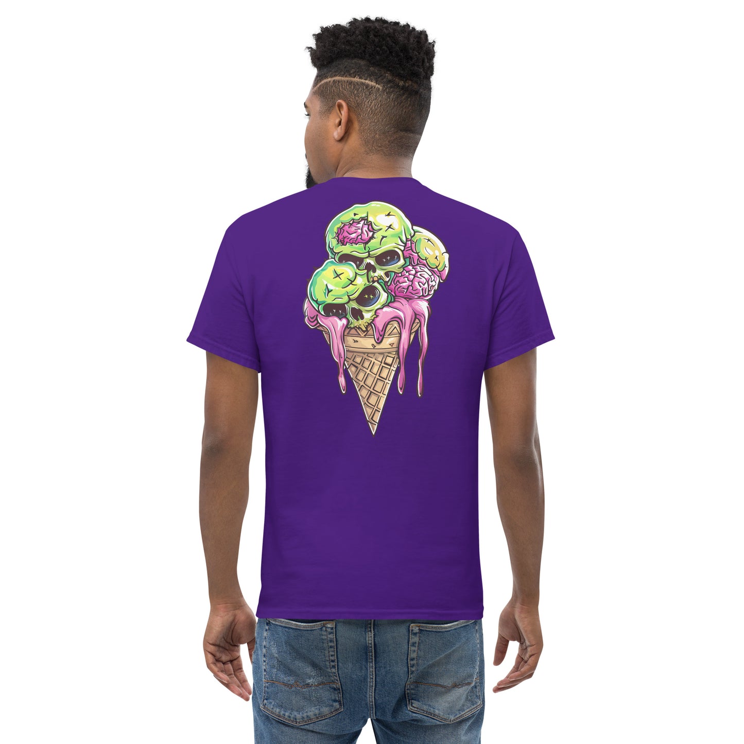 Triple Scoop Men's Loose Fit Tee (Back Print)