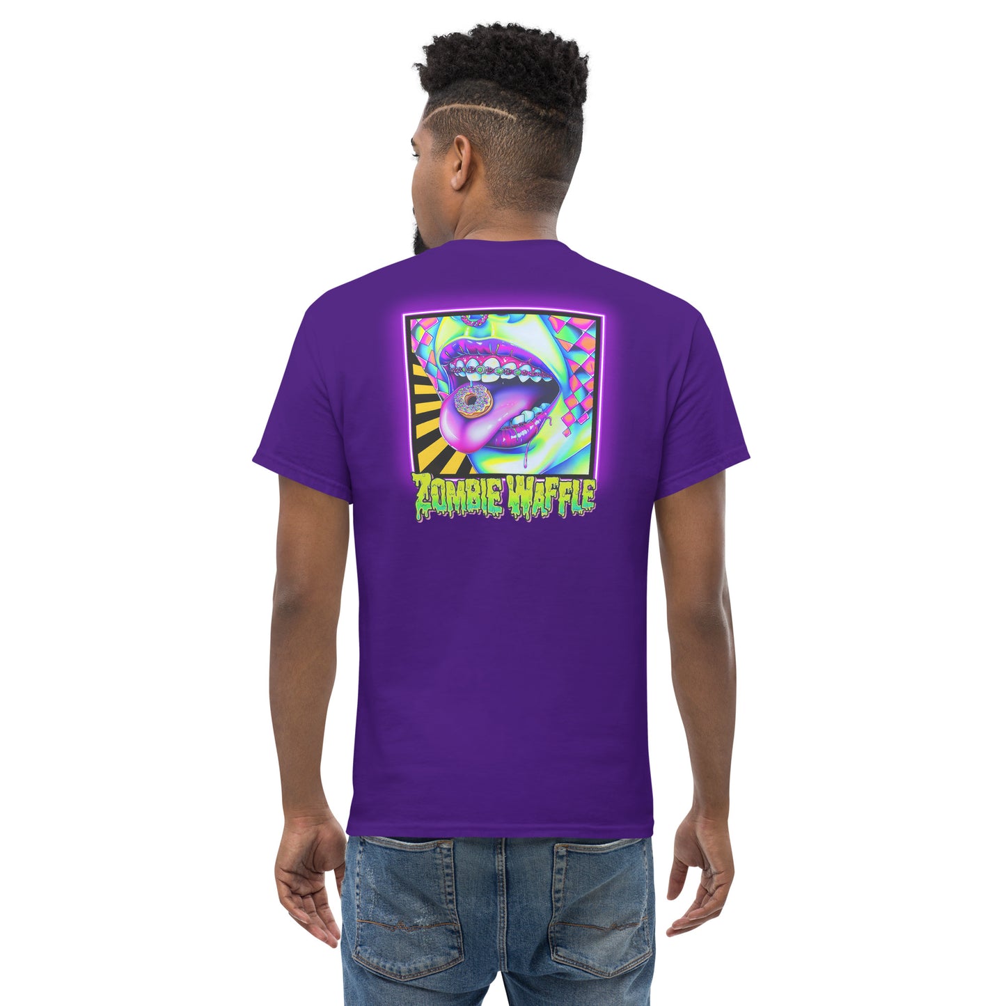 Donuts N Braces Men's Loose Fit Tee (Back Print)