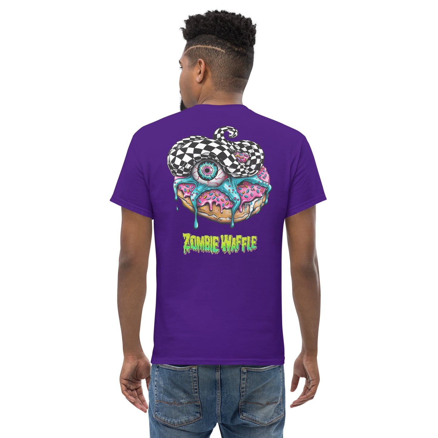 Zombie Donut II Men's Loose Fit Tee (Back Print)