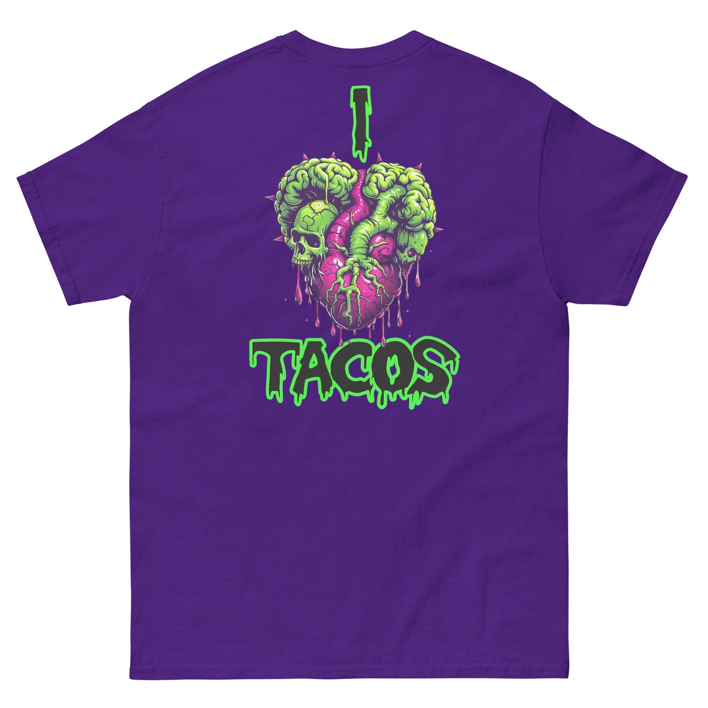 I Heart Tacos Men's Loose Fit Tee (Back Print)