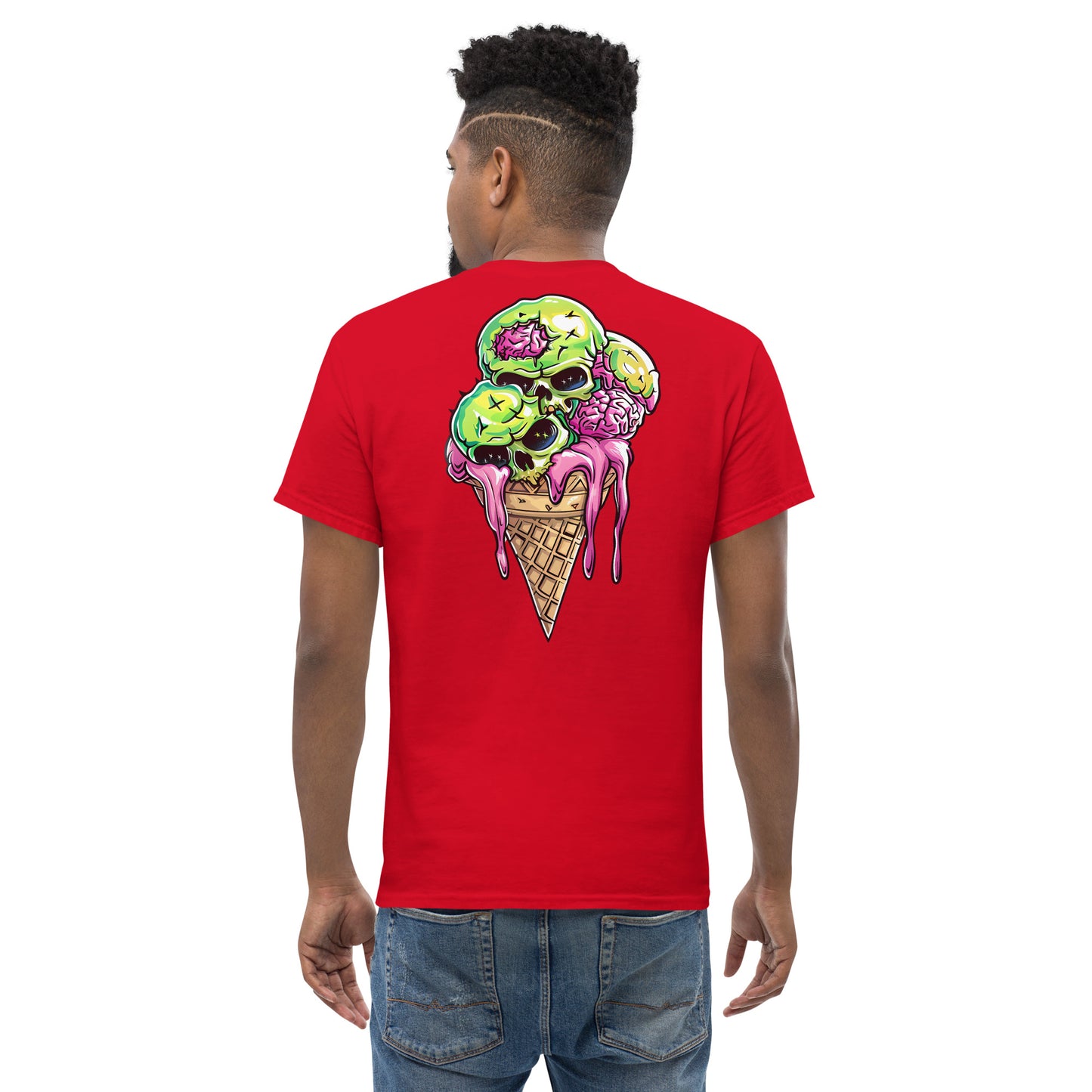 Triple Scoop Men's Loose Fit Tee (Back Print)