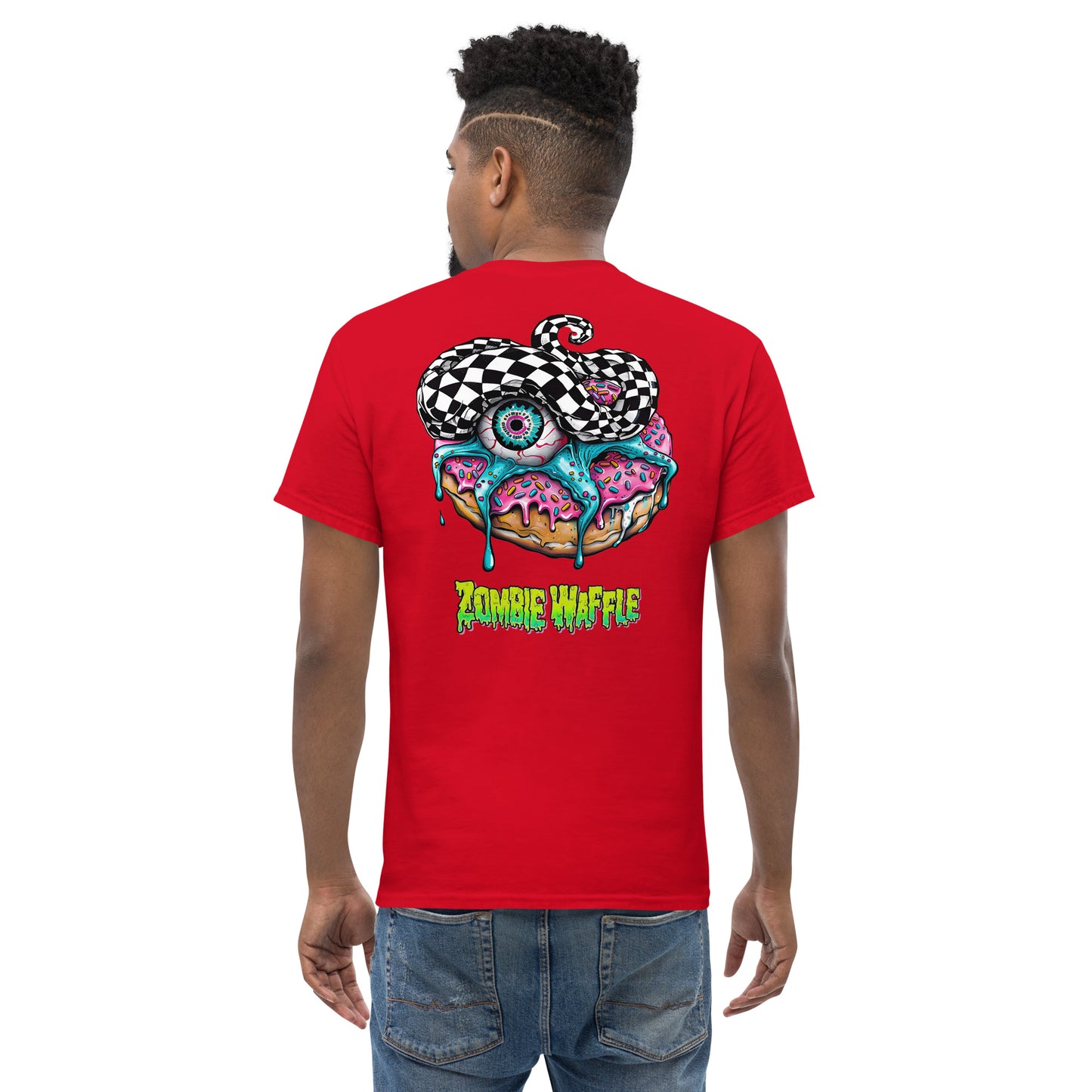 Zombie Donut II Men's Loose Fit Tee (Back Print)