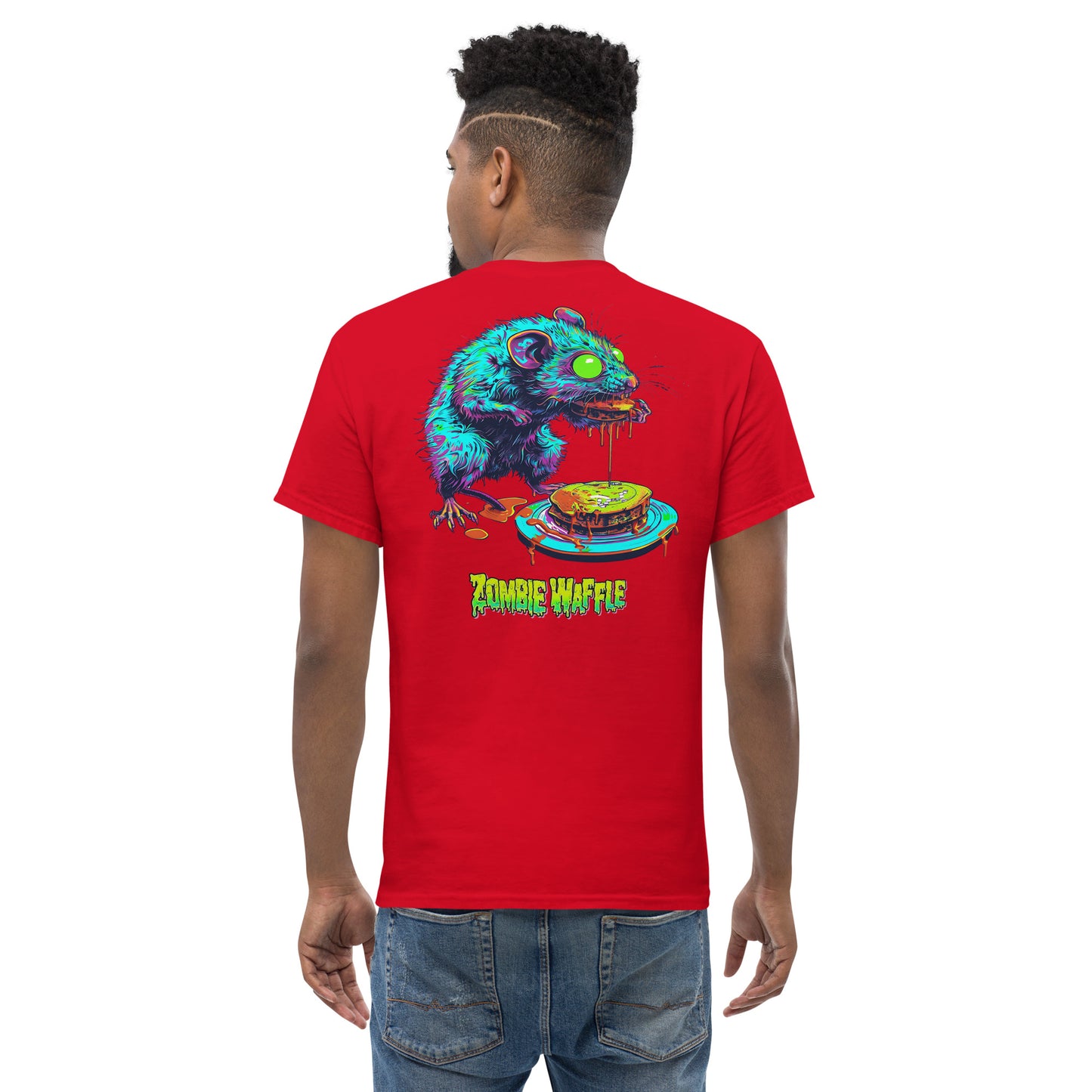 Zombie Rat Men's Loose Fit Tee (Back Print)