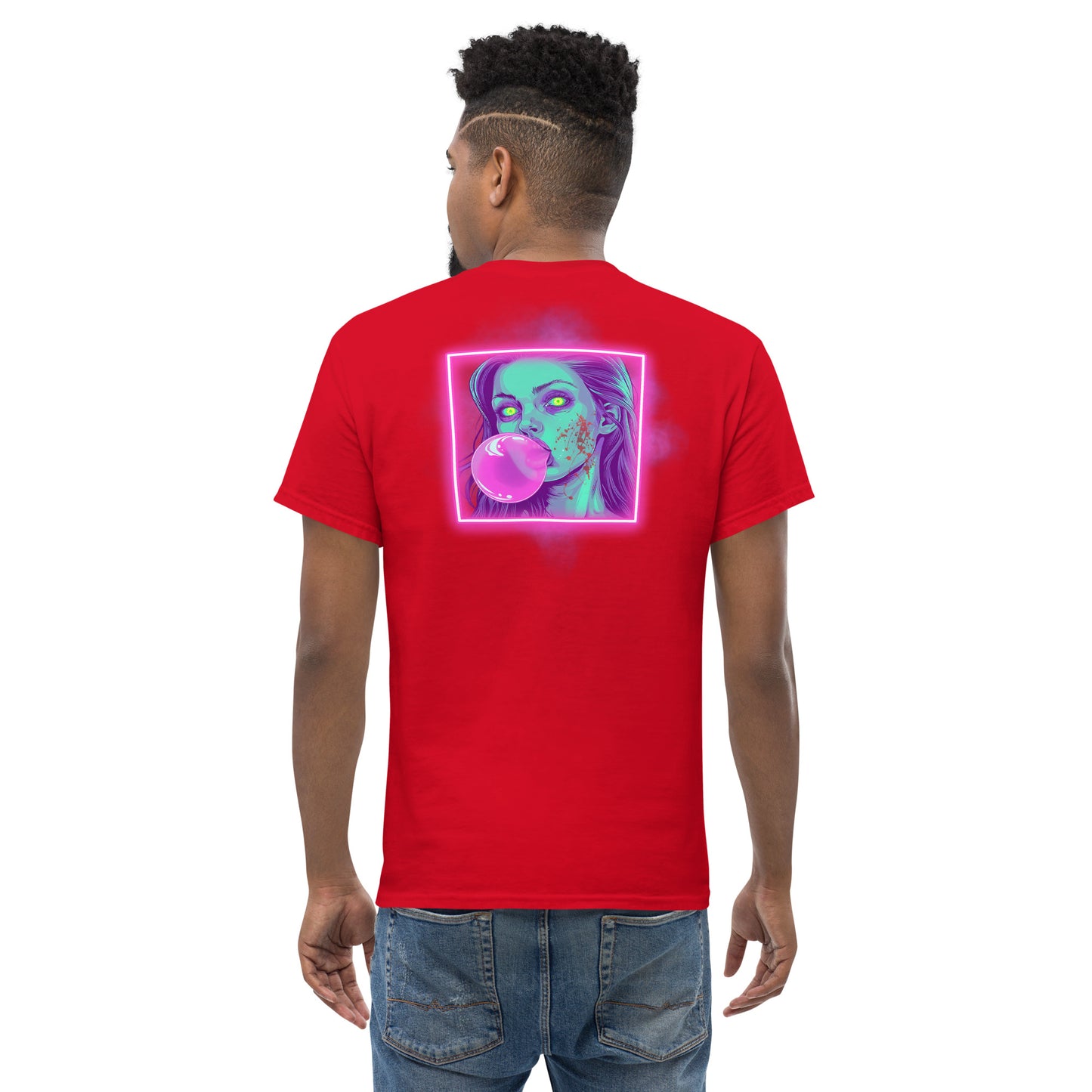 Bubblegum Men's Loose Fit Tee (Back Print)