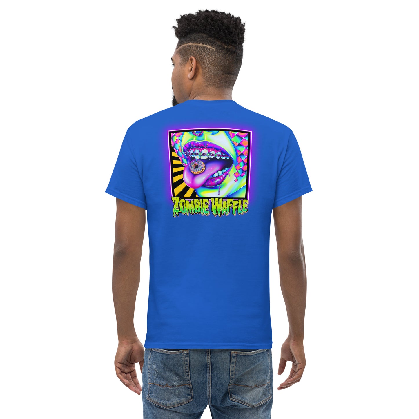 Donuts N Braces Men's Loose Fit Tee (Back Print)