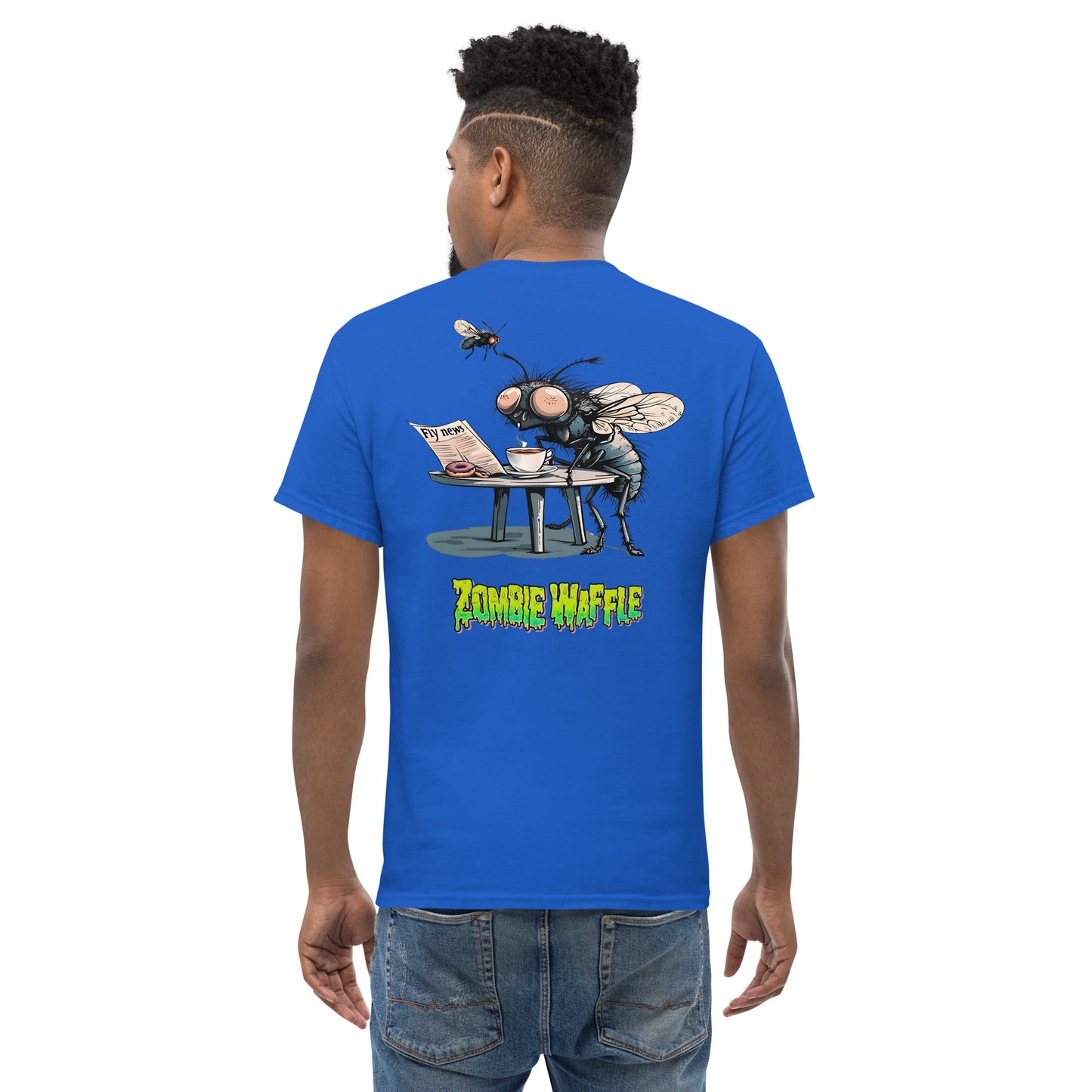 Fly's Morning Ritual Men's Loose Fit Tee (Back Print)