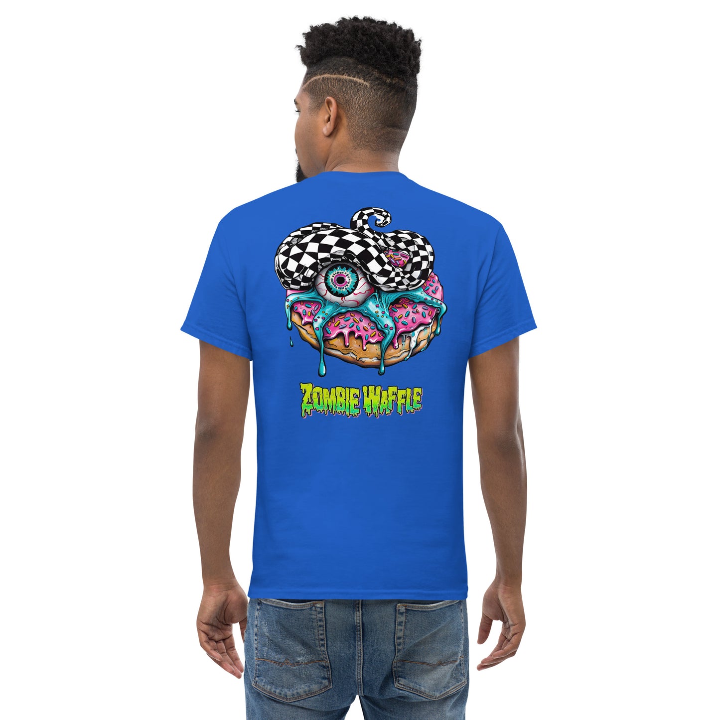 Zombie Donut II Men's Loose Fit Tee (Back Print)