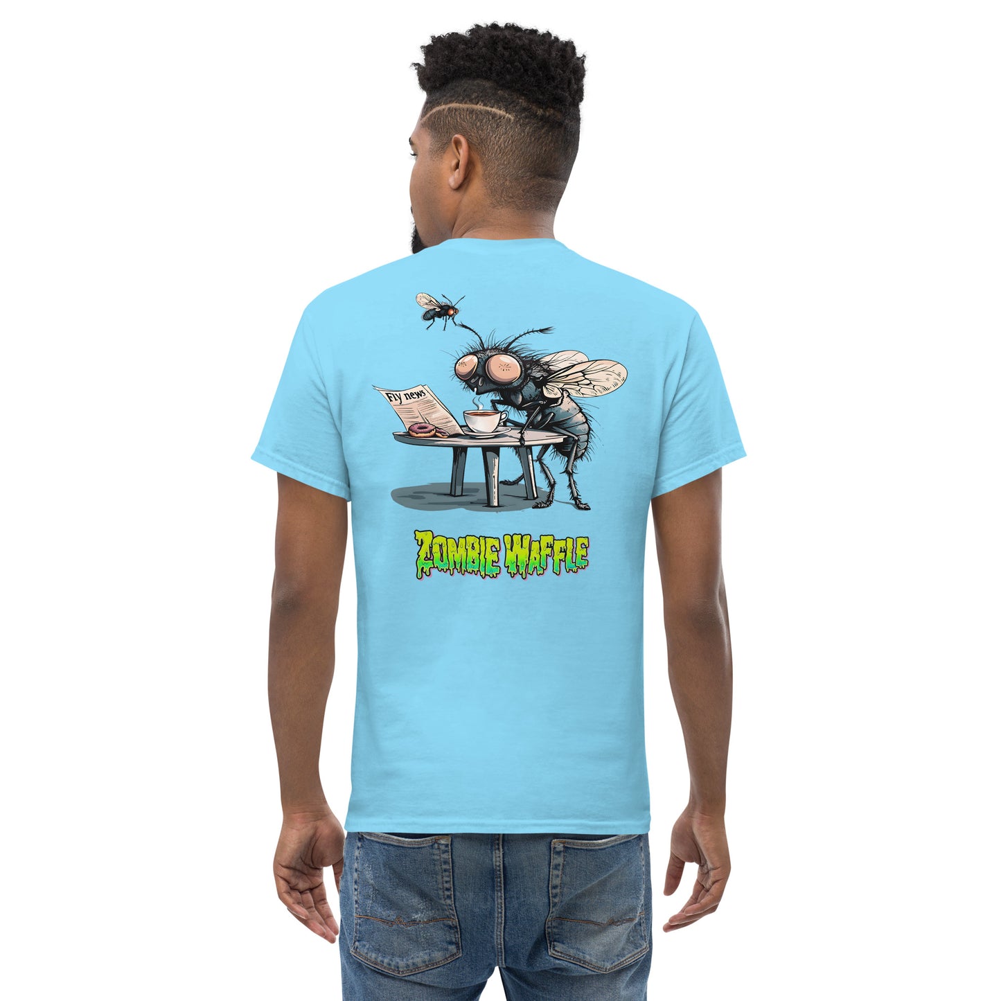 Fly's Morning Ritual Men's Loose Fit Tee (Back Print)