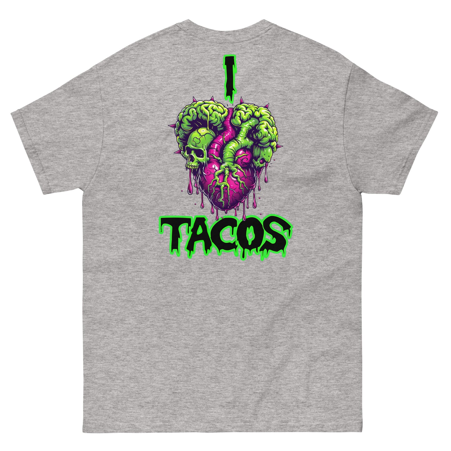 I Heart Tacos Men's Loose Fit Tee (Back Print)