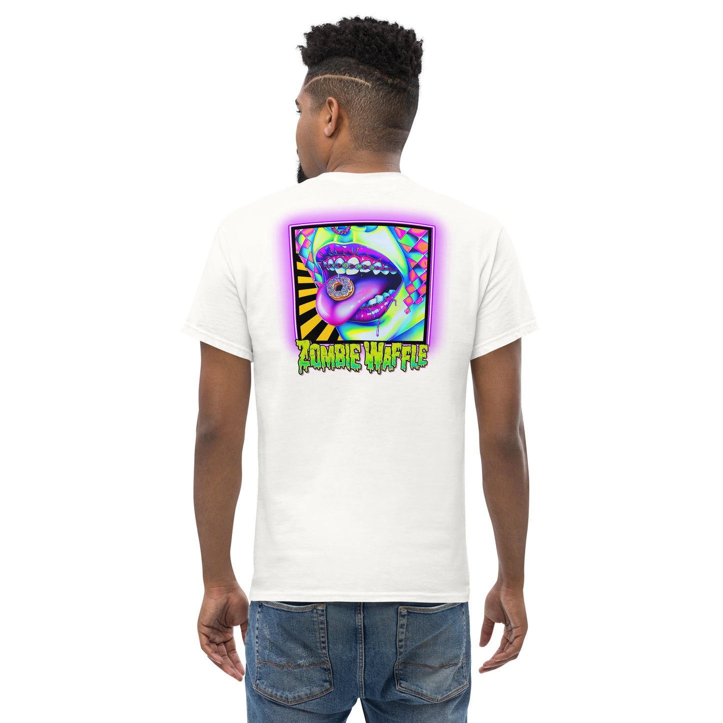 Donuts N Braces Men's Loose Fit Tee (Back Print)