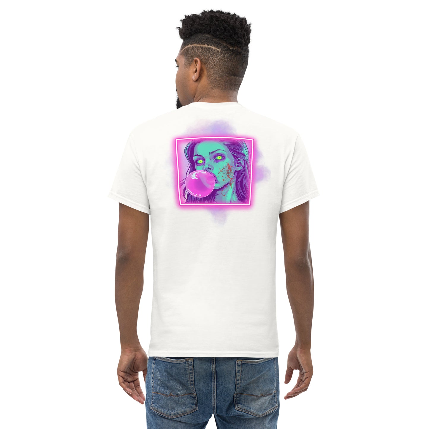 Bubblegum Men's Loose Fit Tee (Back Print)