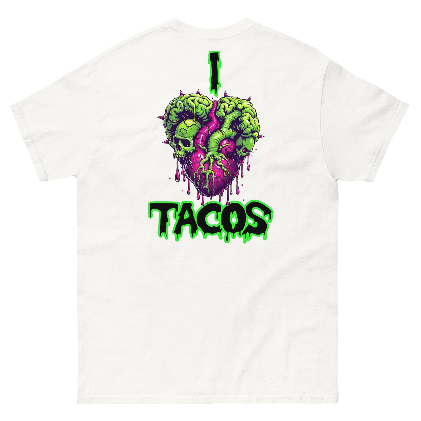 I Heart Tacos Men's Loose Fit Tee (Back Print)