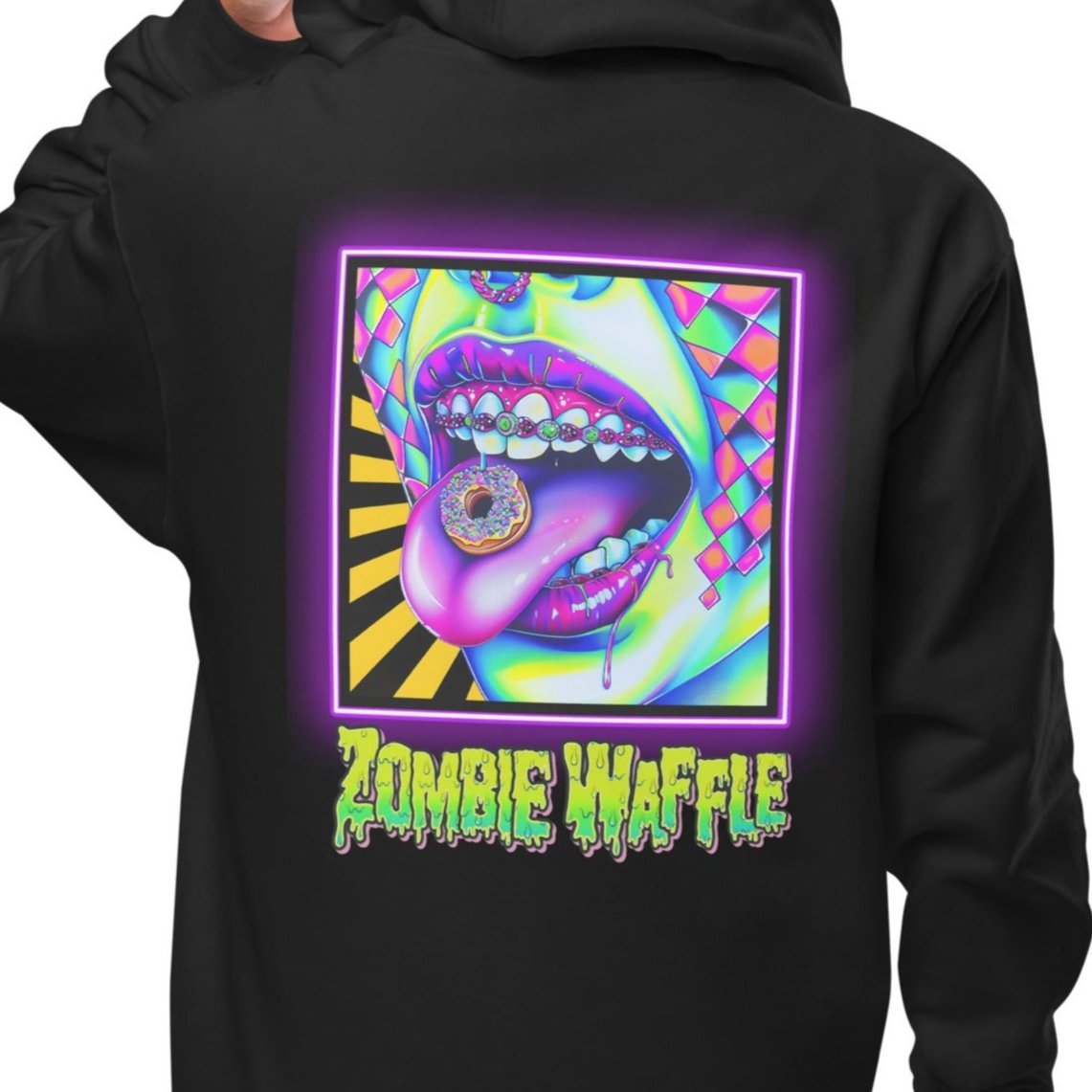 Donuts N Braces Women's Zip-Up Hoodie