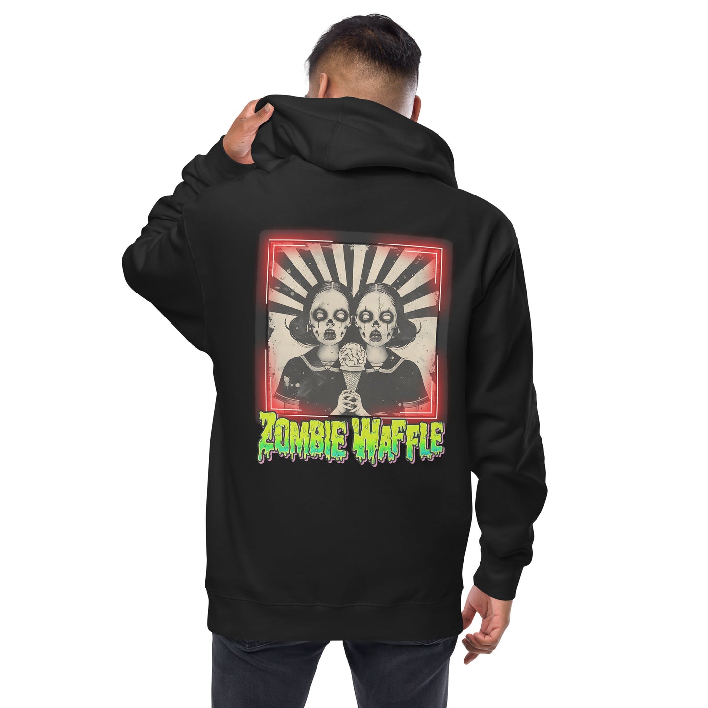 Zombie Twins Men's Zip-Up Hoodie