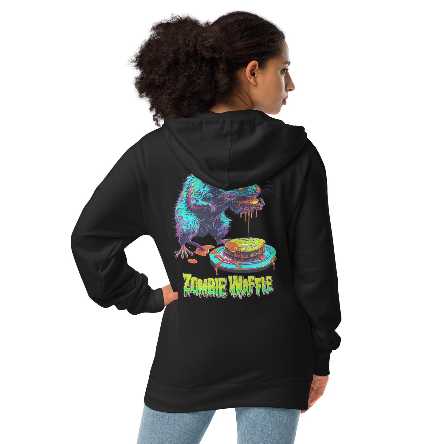 Zombie Rat Women's Zip-Up Hoodie