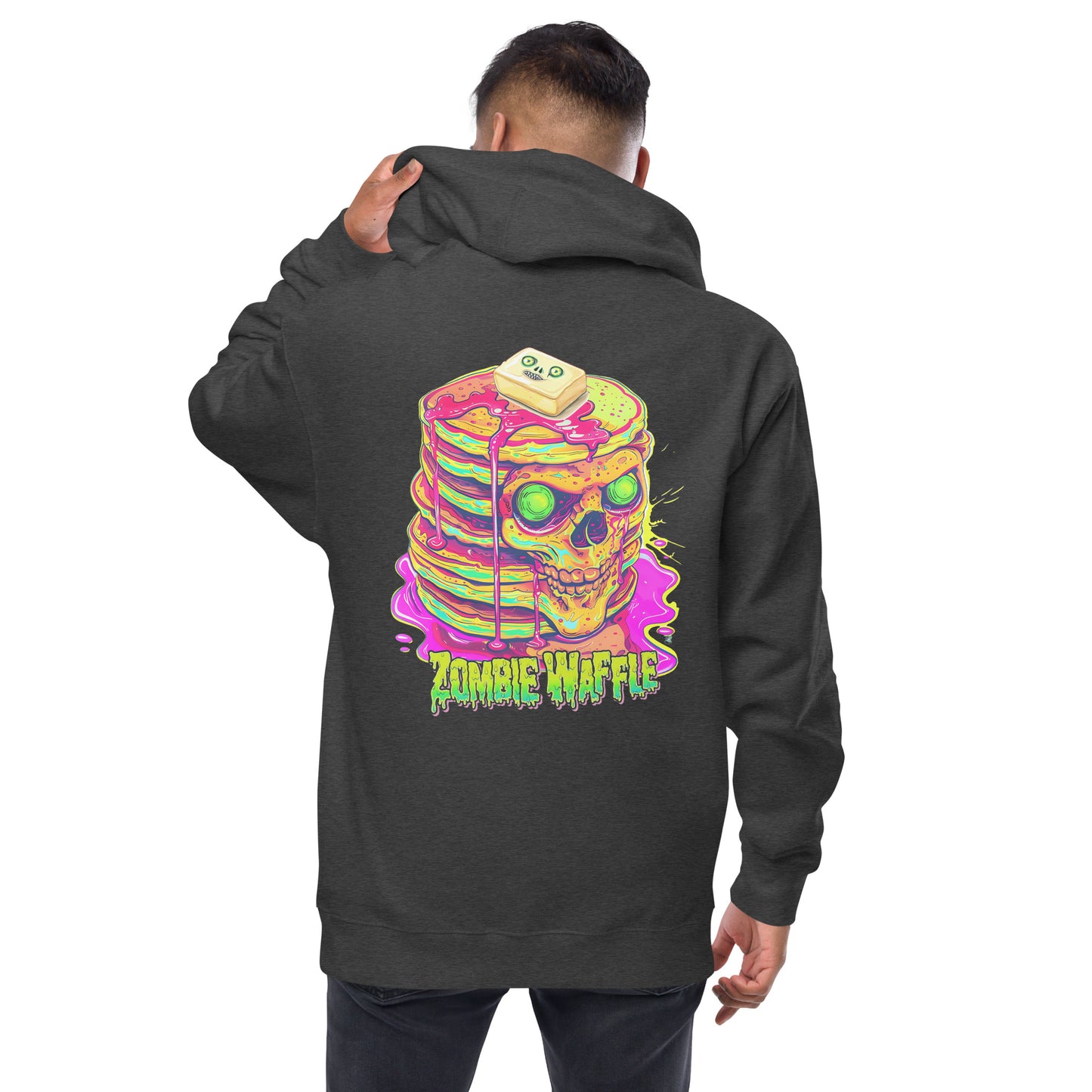 Zombie Pancakes Men's Zip-Up Hoodie