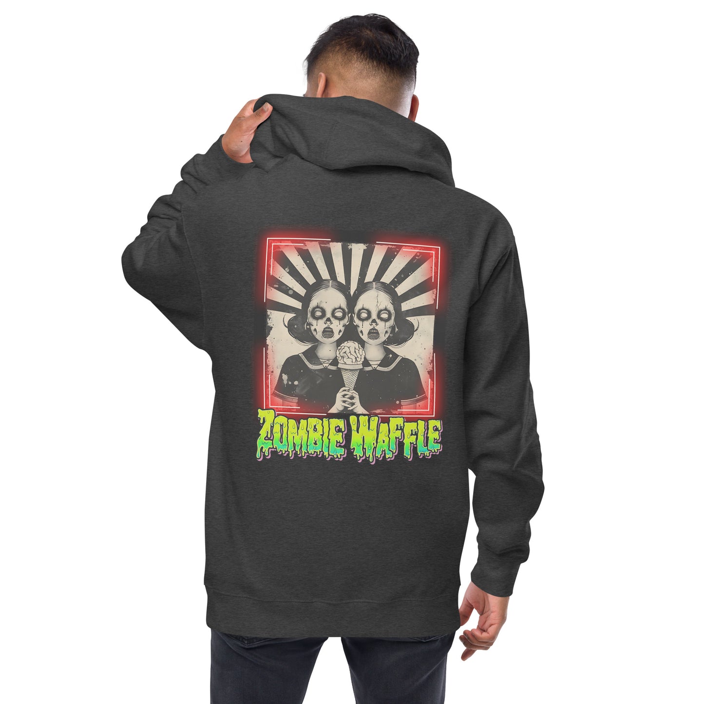 Zombie Twins Men's Zip-Up Hoodie