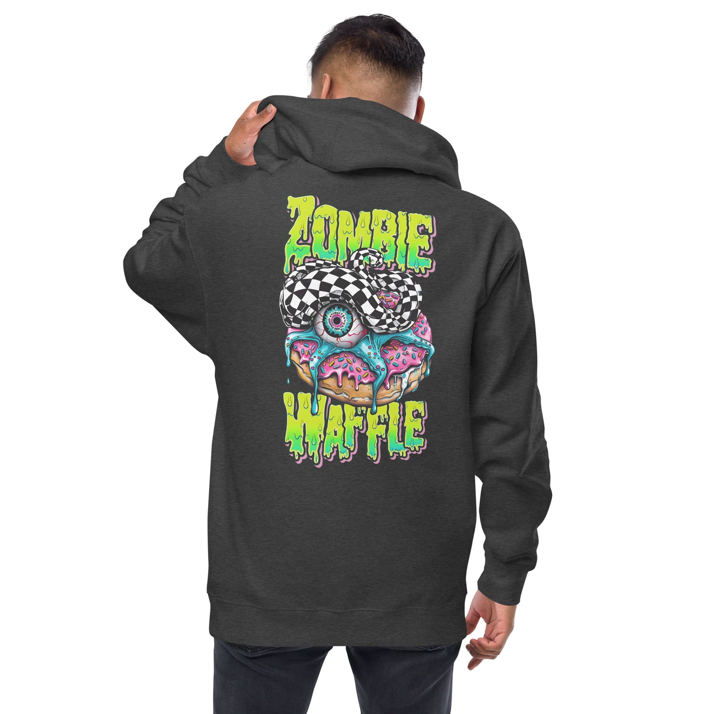 Zombie Donut Men's Zip-Up Hoodie