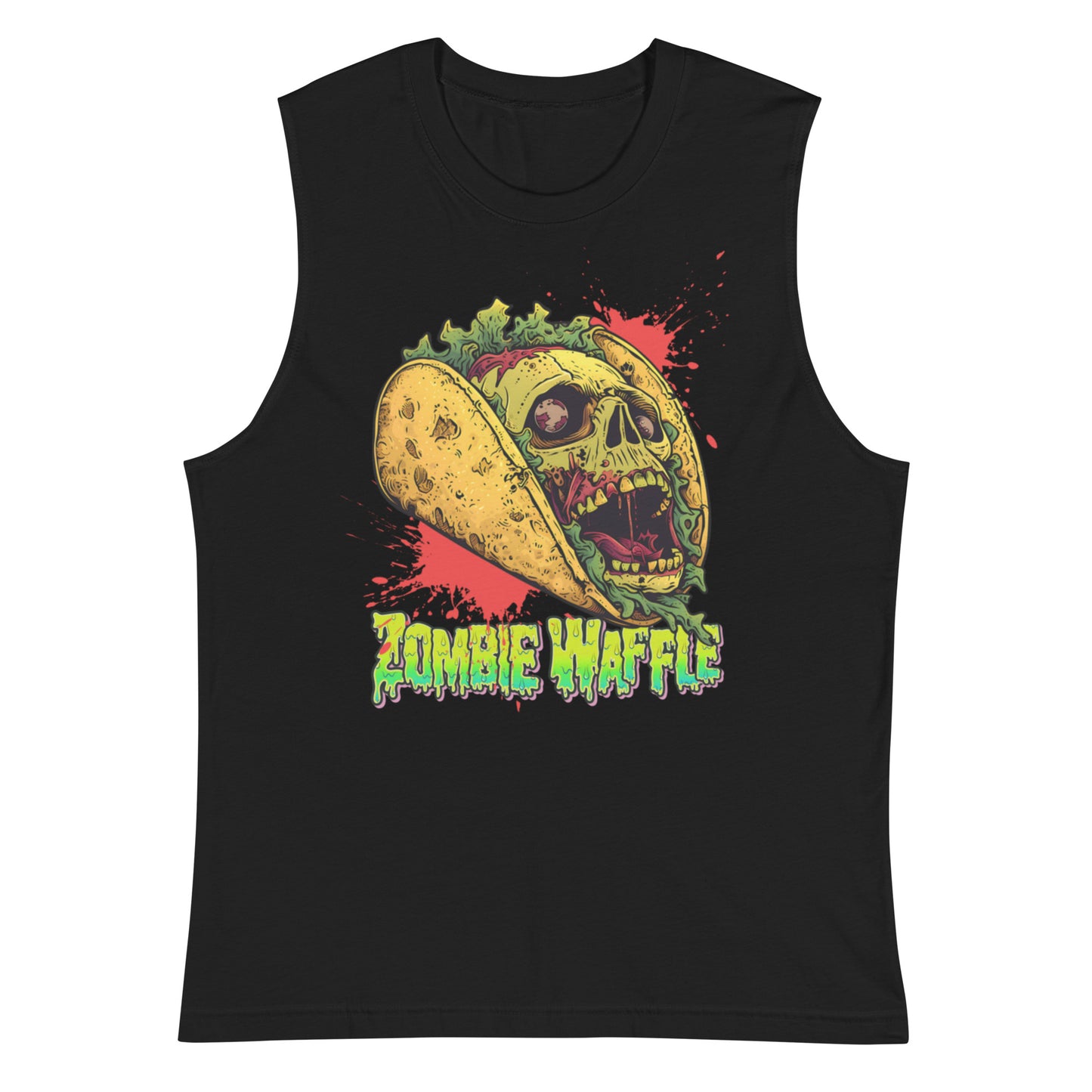 Screaming Zombie Taco Men's Muscle Tank