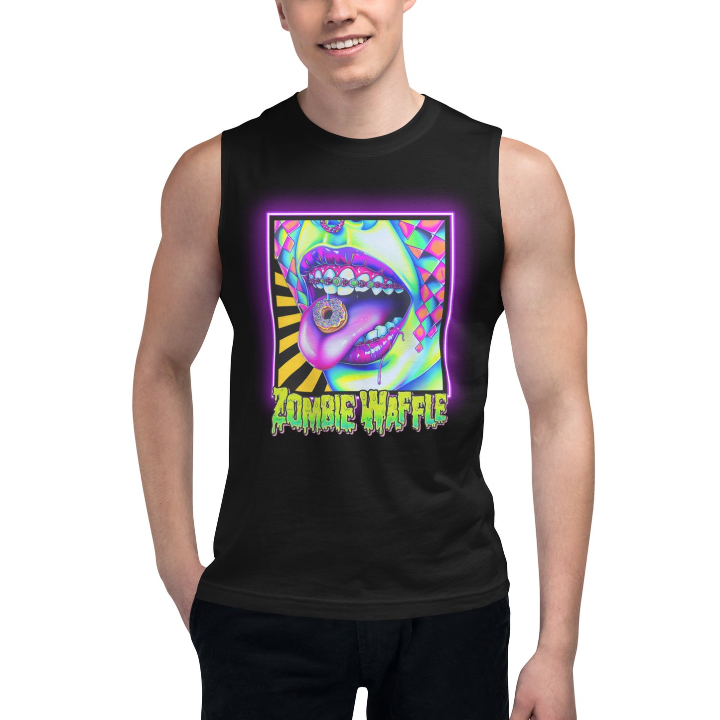 Donuts N Braces Men's Muscle Tank