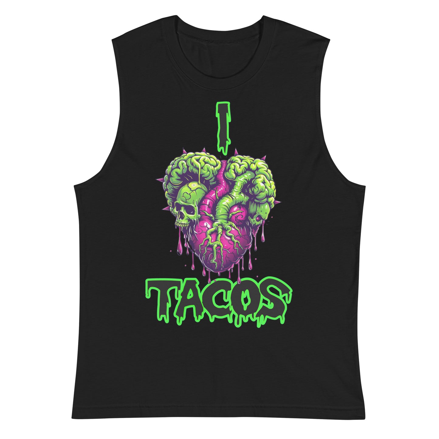 I heart Tacos Men's Muscle Tank