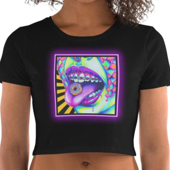 Donuts N Braces Women’s Crop Top