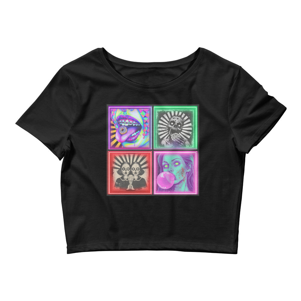 Zombie Tiles Women’s Crop Top