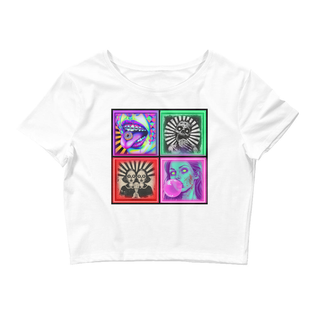 Zombie Tiles Women’s Crop Top