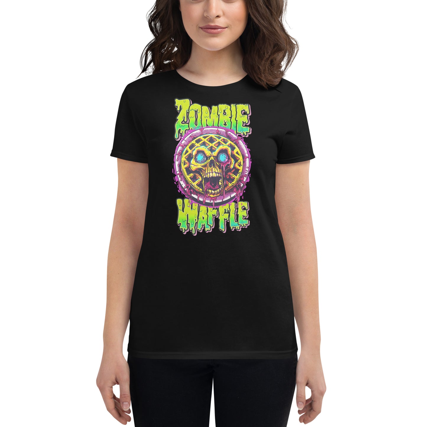 Zombie Waffle Women's Fitted Tee