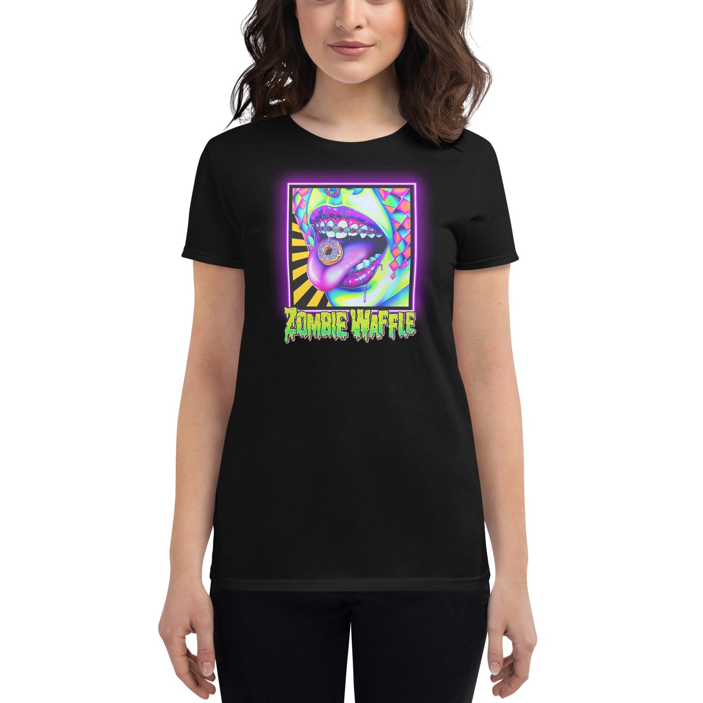 Donuts N Braces Women's Fitted Tee