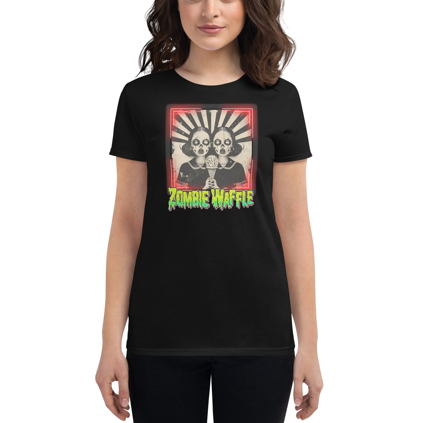 Zombie Twins Women's Fitted Tee