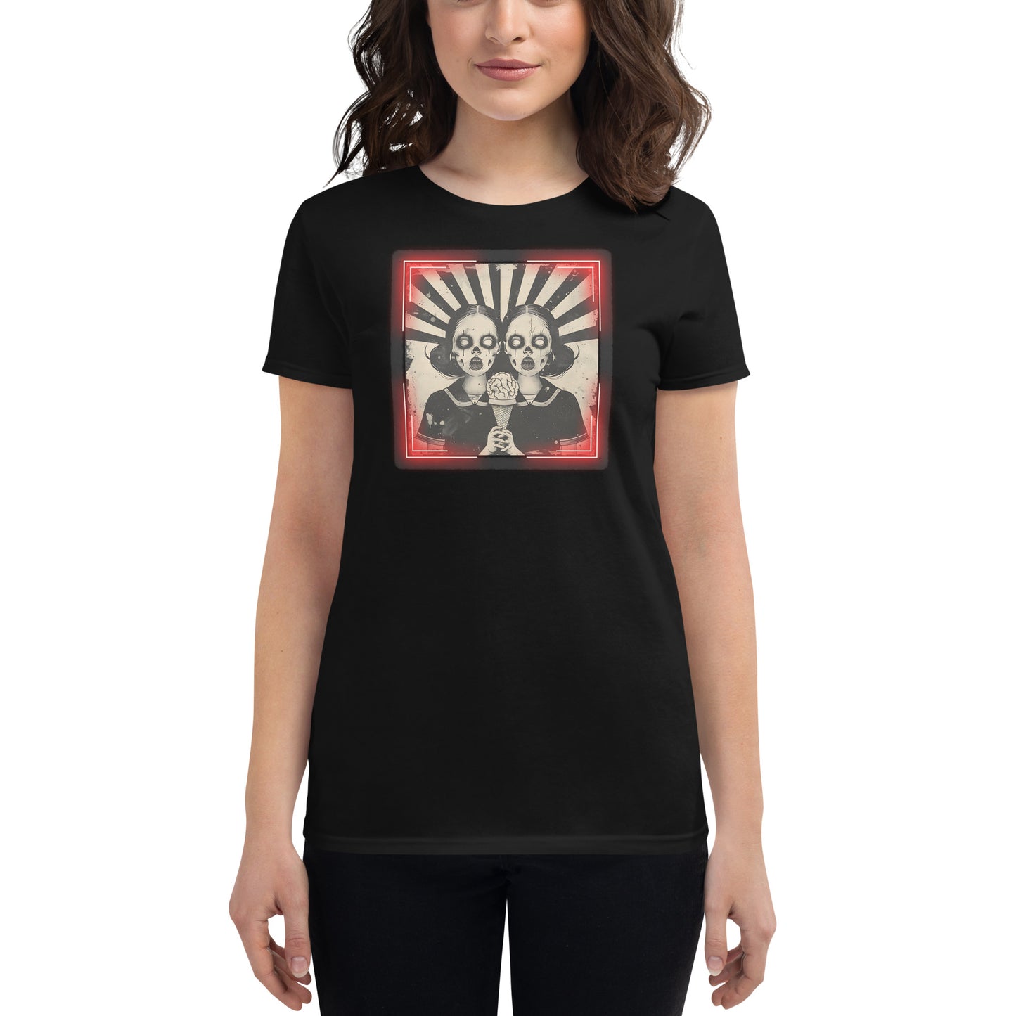 Zombie Twins Women's Fitted Tee