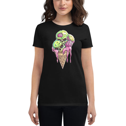 Triple Scoop Women's Fitted Tee