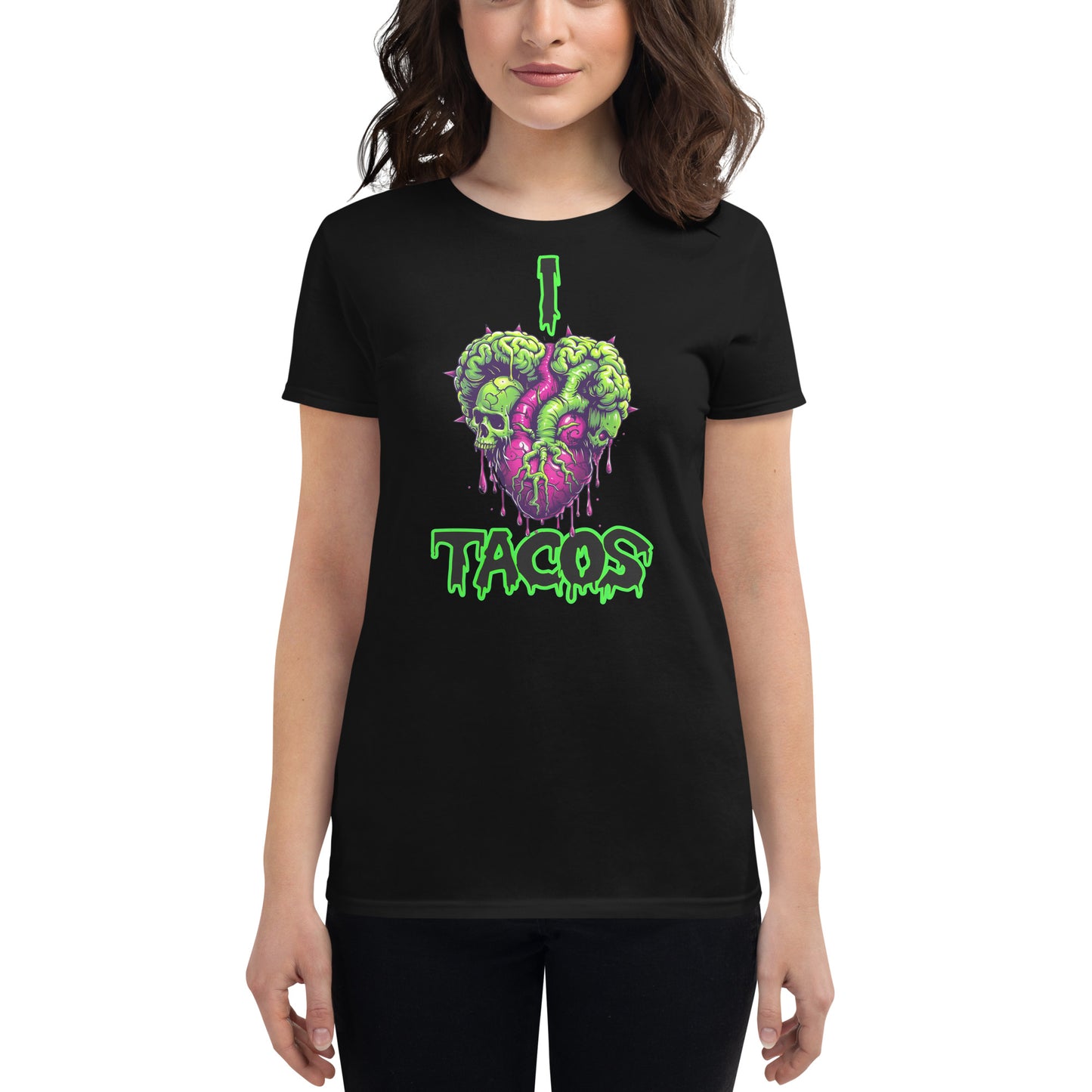 I Heart Tacos Women's Fitted Tee