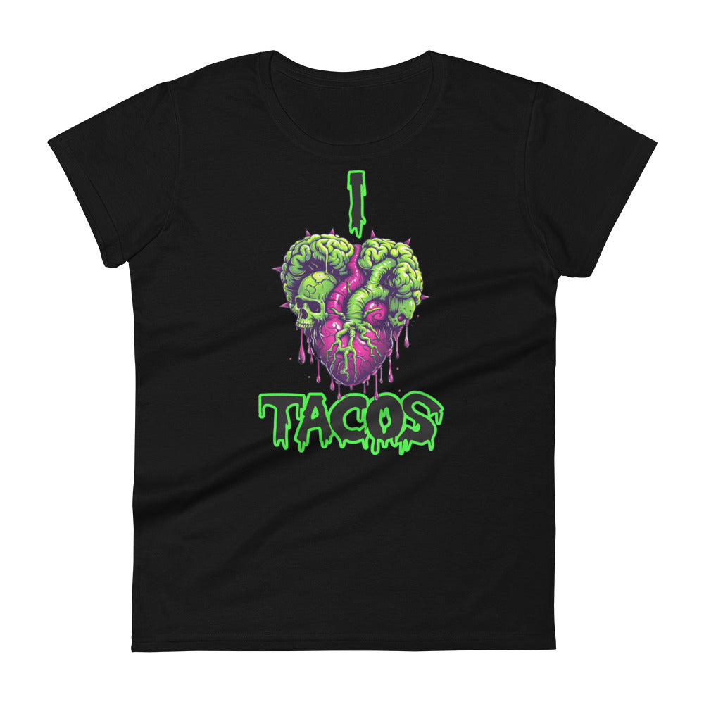 I Heart Tacos Women's Fitted Tee