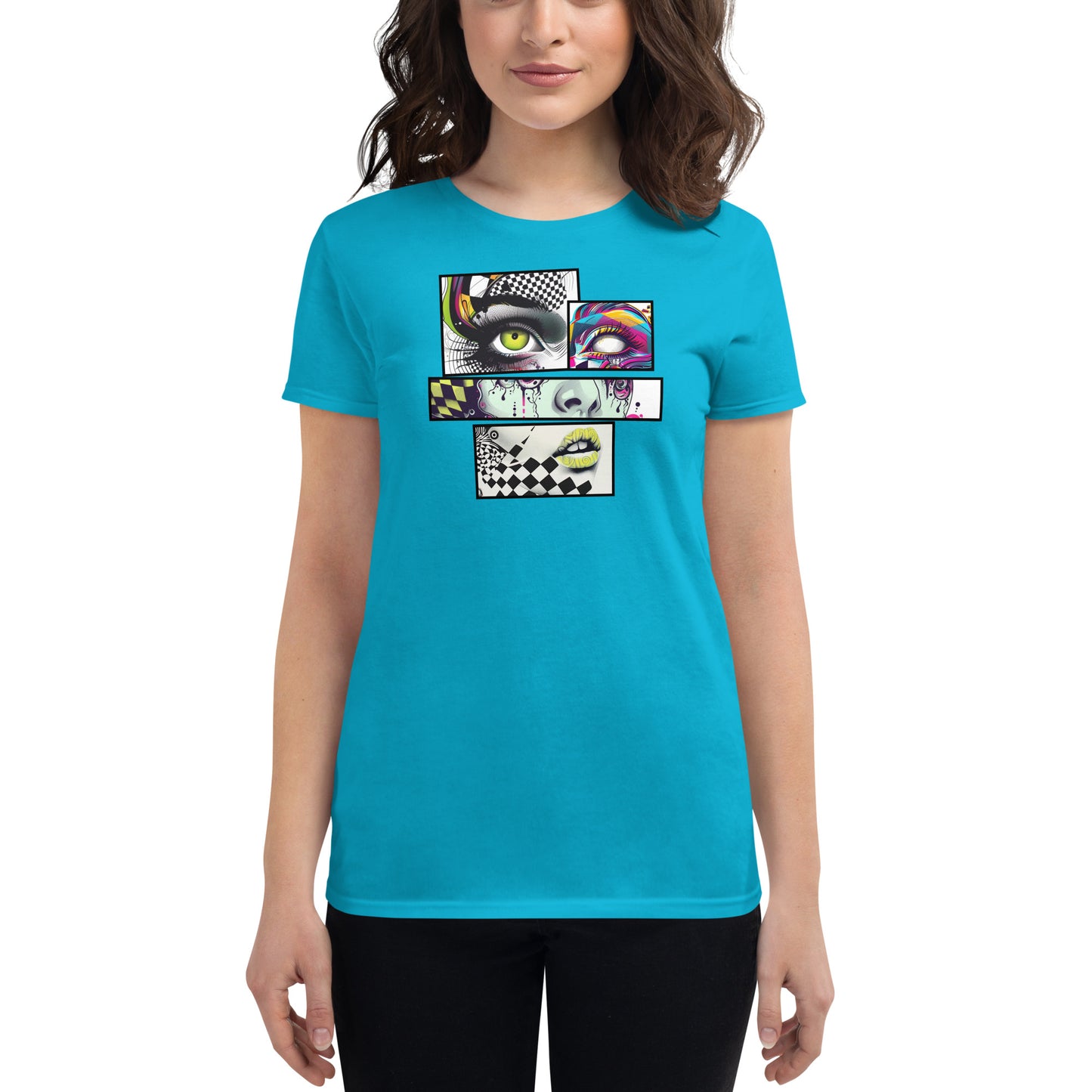 Cut & Paste Women's Fitted Tee