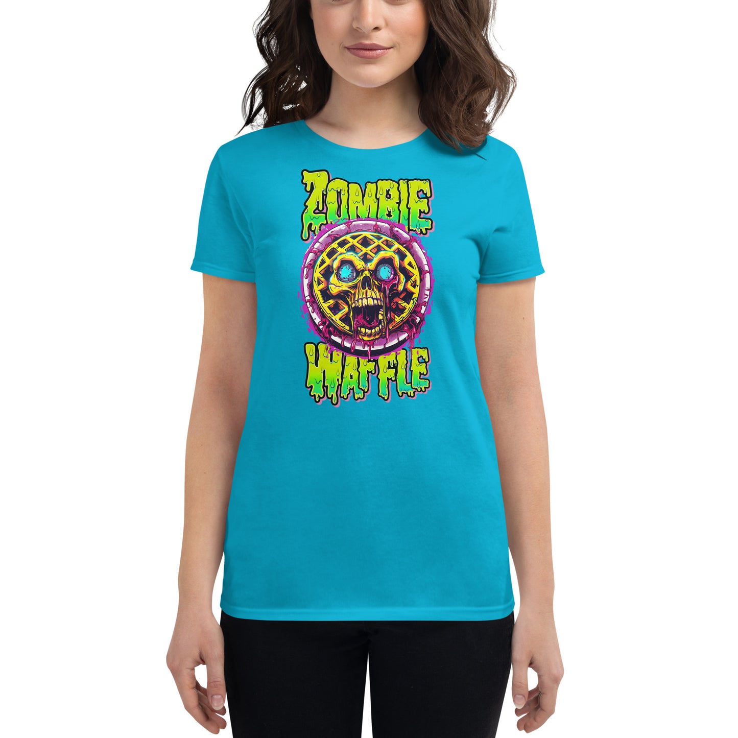 Zombie Waffle Women's Fitted Tee