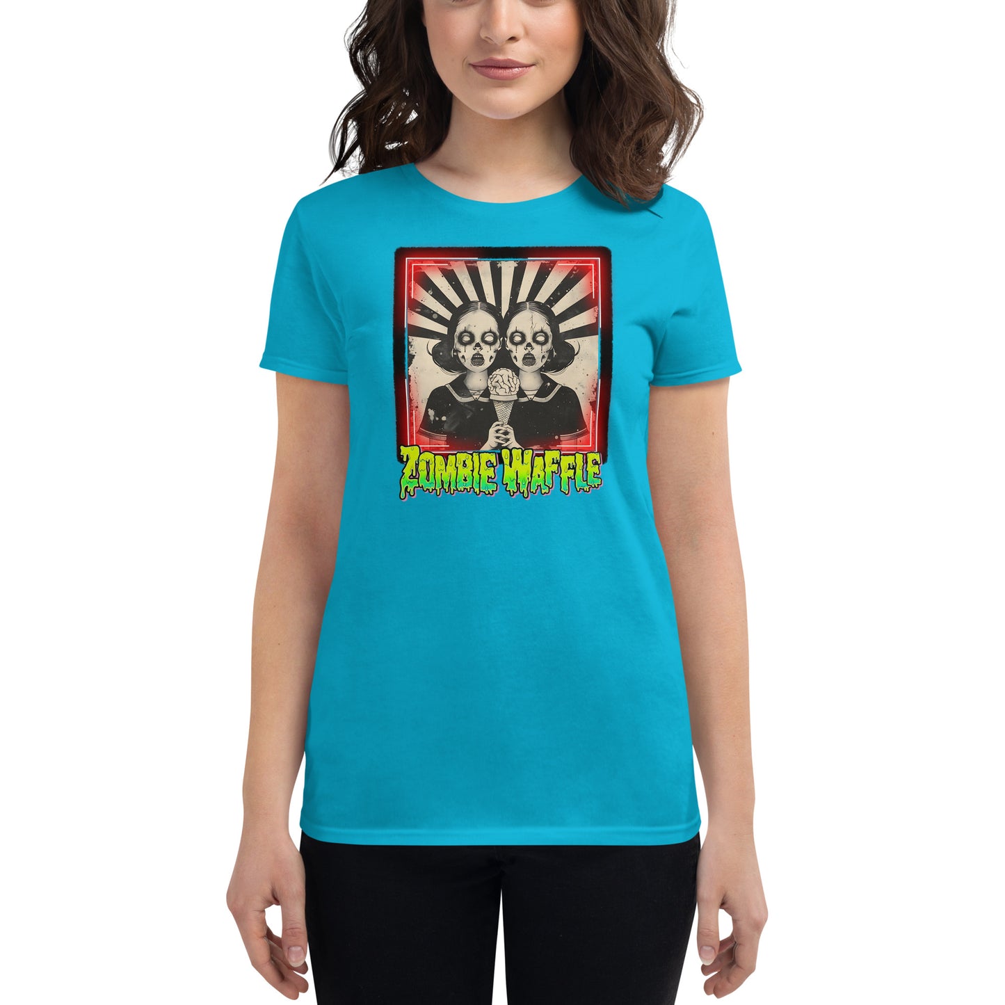 Zombie Twins Women's Fitted Tee