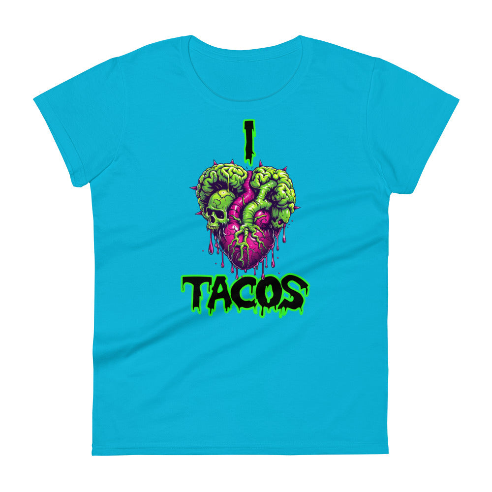 I Heart Tacos Women's Fitted Tee