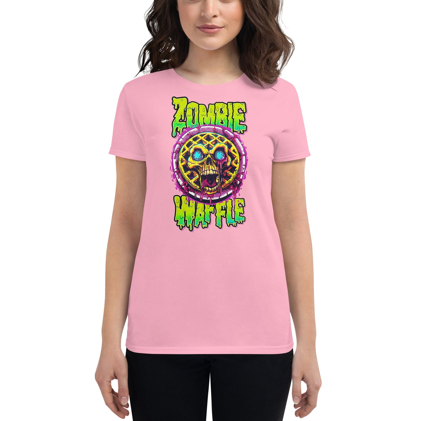 Zombie Waffle Women's Fitted Tee