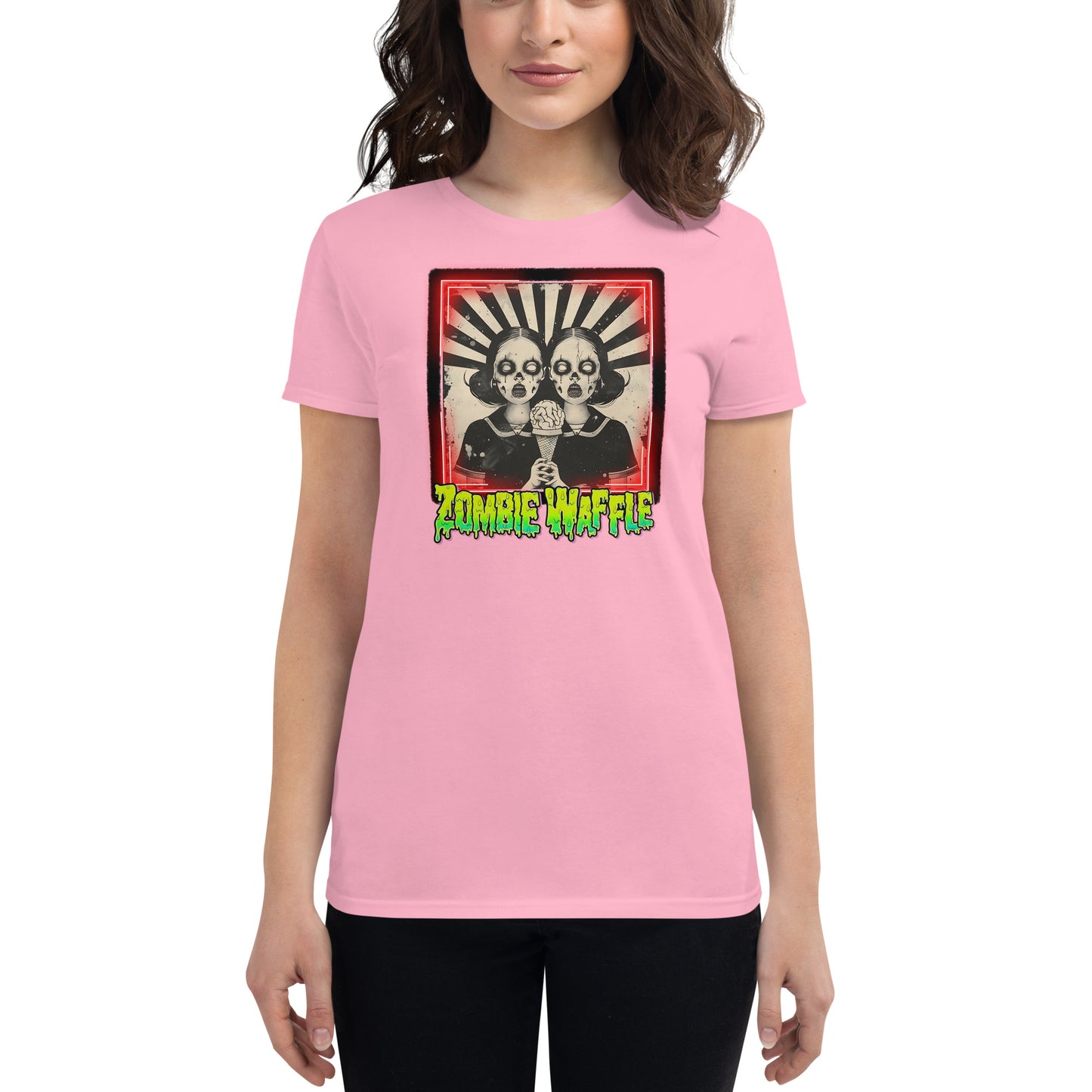 Zombie Twins Women's Fitted Tee