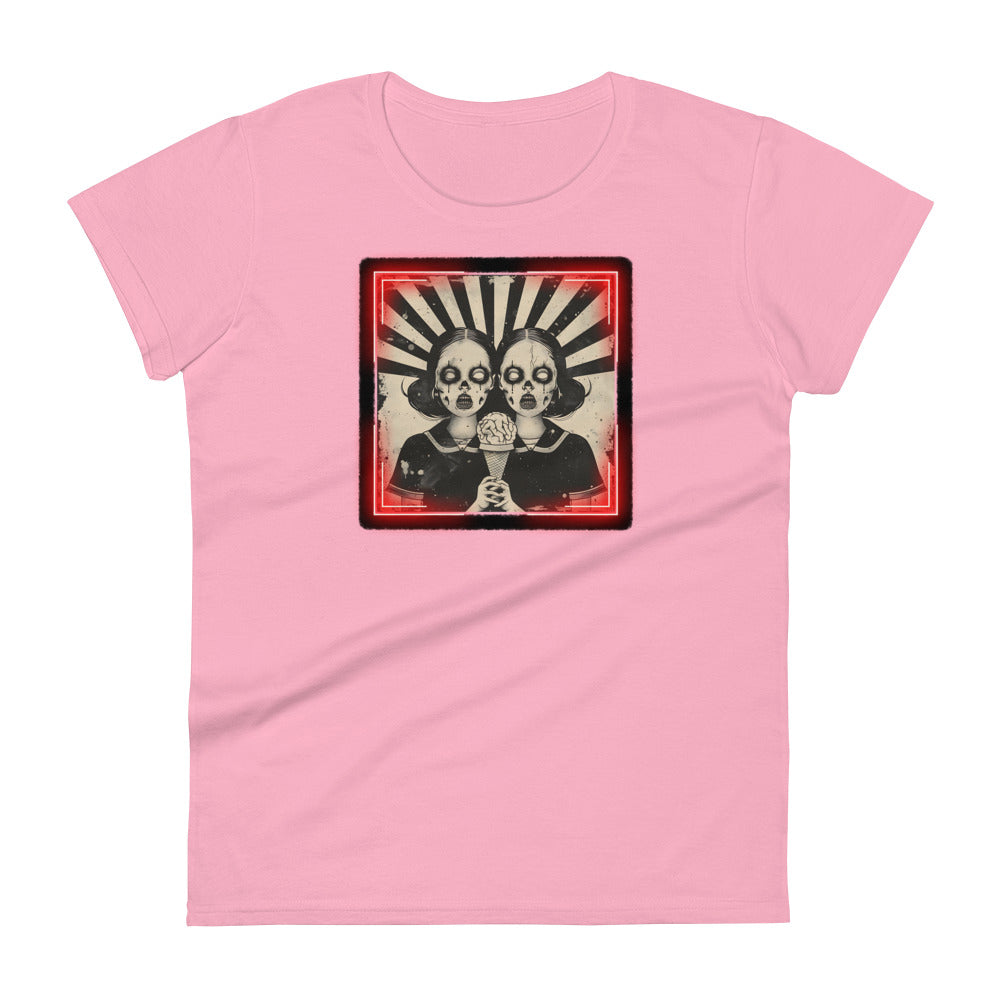 Zombie Twins Women's Fitted Tee