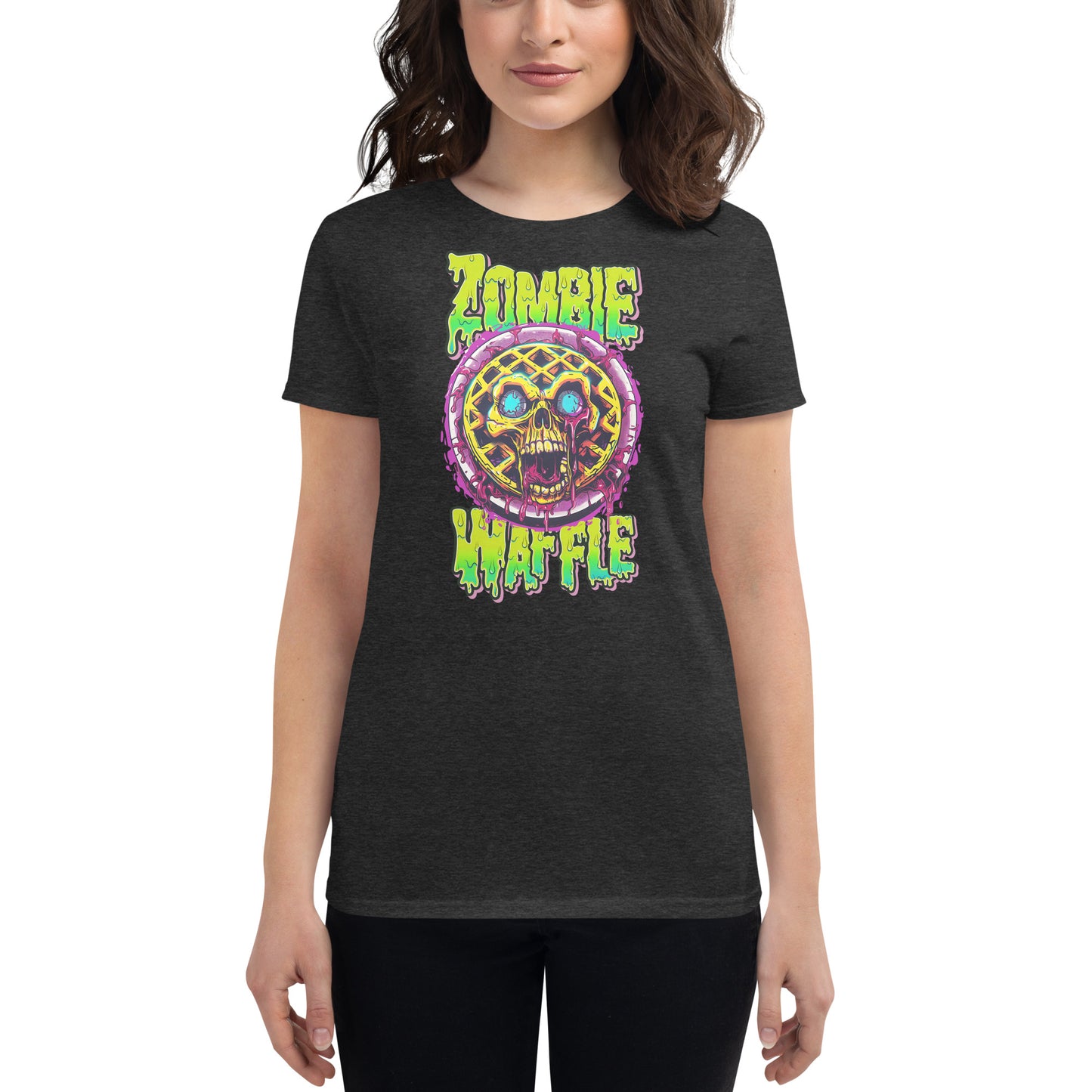 Zombie Waffle Women's Fitted Tee