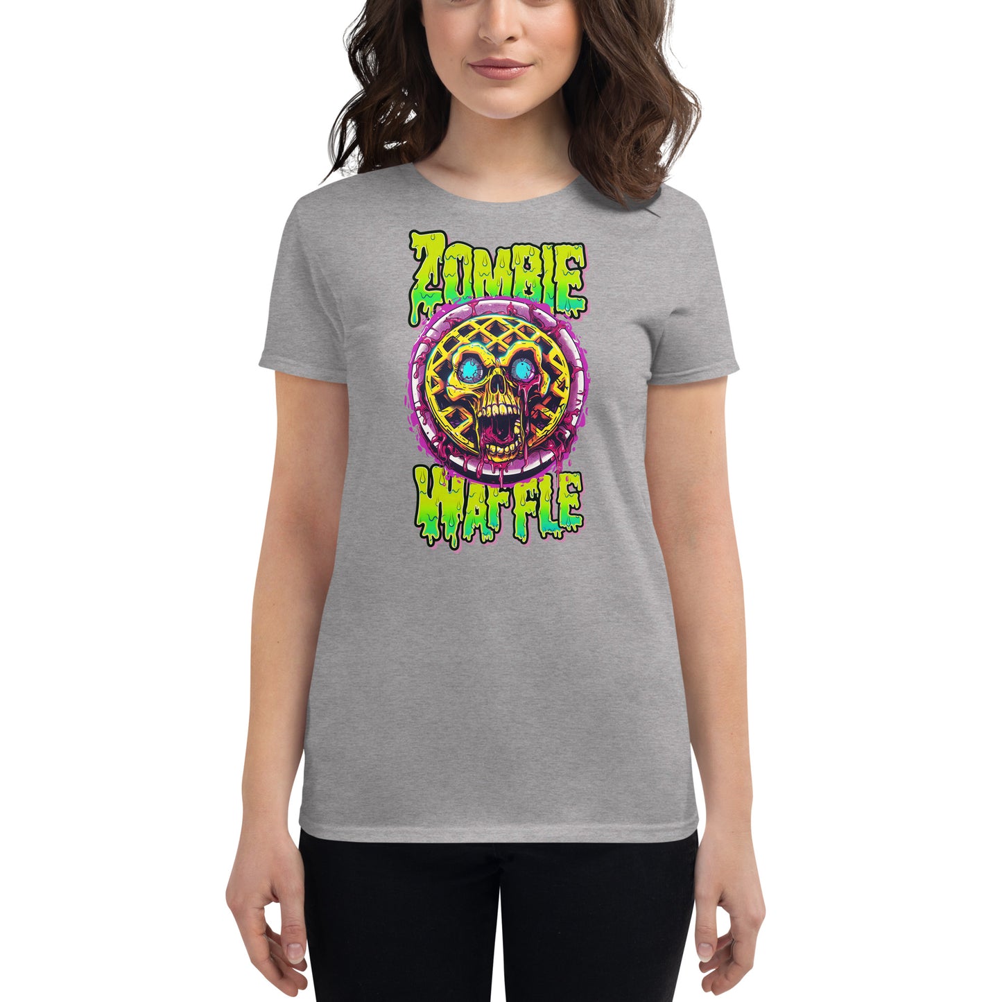 Zombie Waffle Women's Fitted Tee